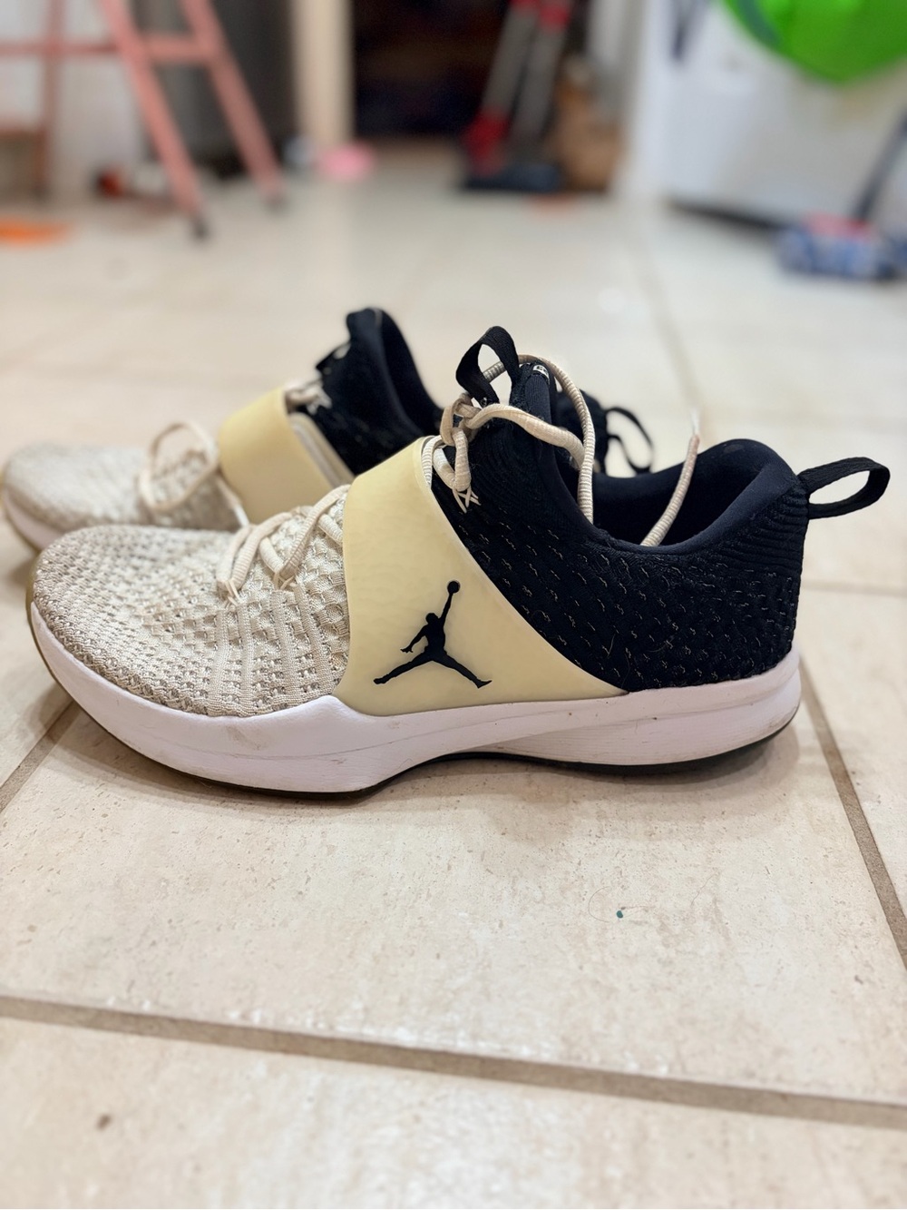 Jordan Trainer Prime Black White Sneakers Size US 11.5 Good